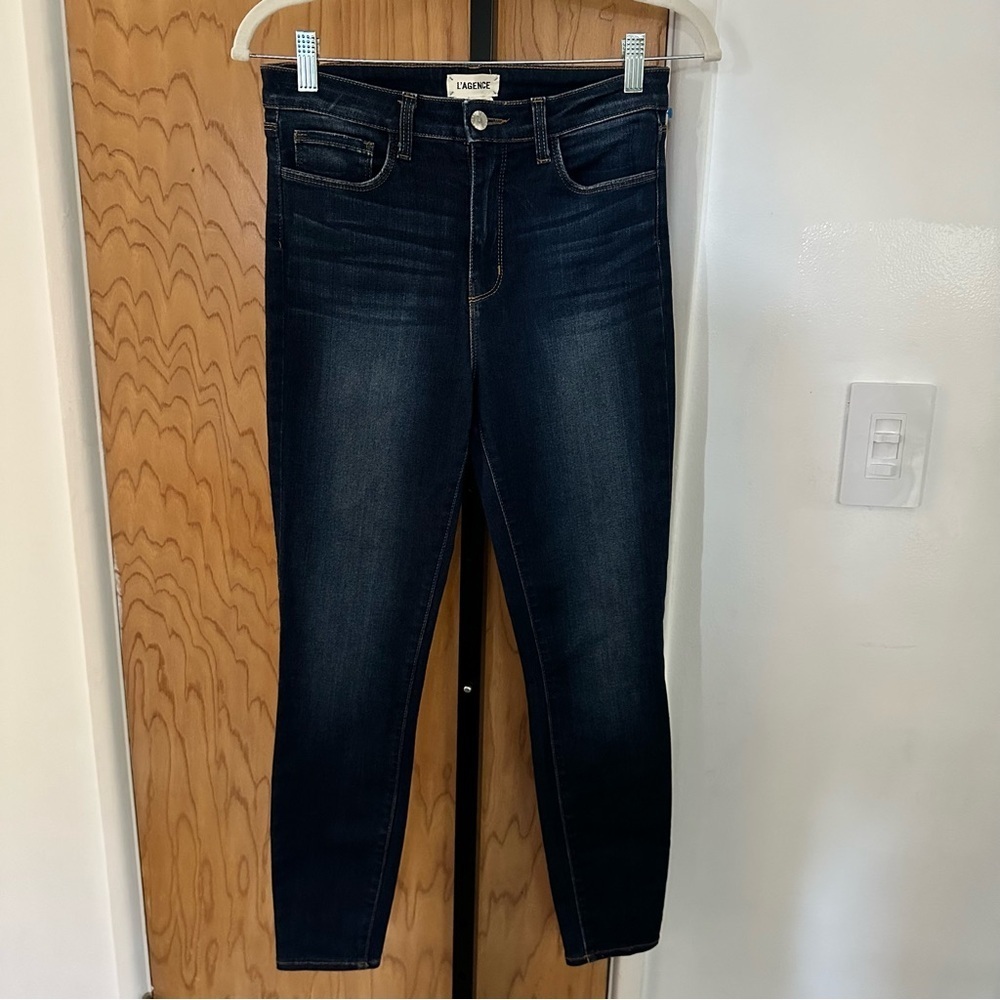 L'AGENCE Dark Indigo Skinny Jeans 27